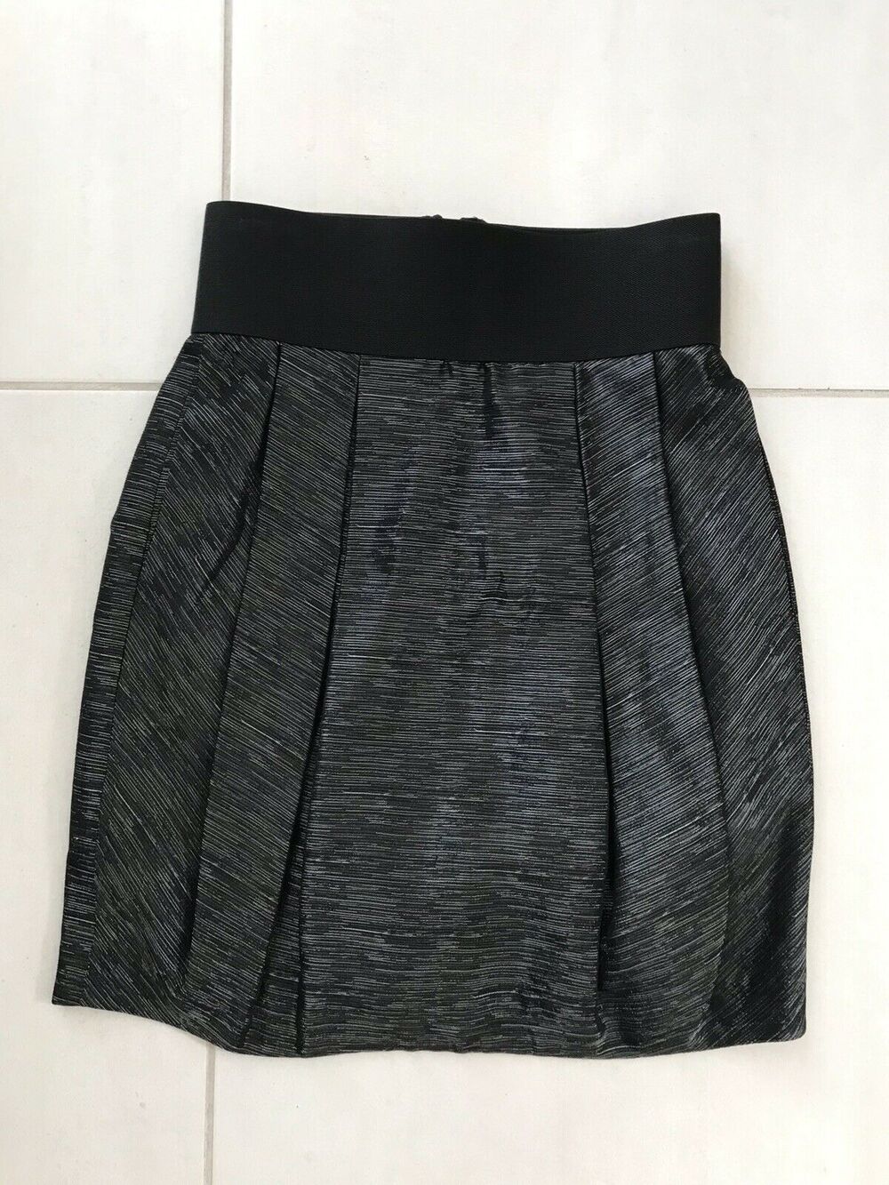 Adam by Adam Lippes Metallic Pleated Mini Skirt